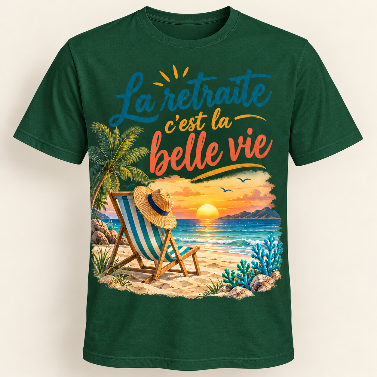 T-shirt La retraite c’est la belle vie – Image 11