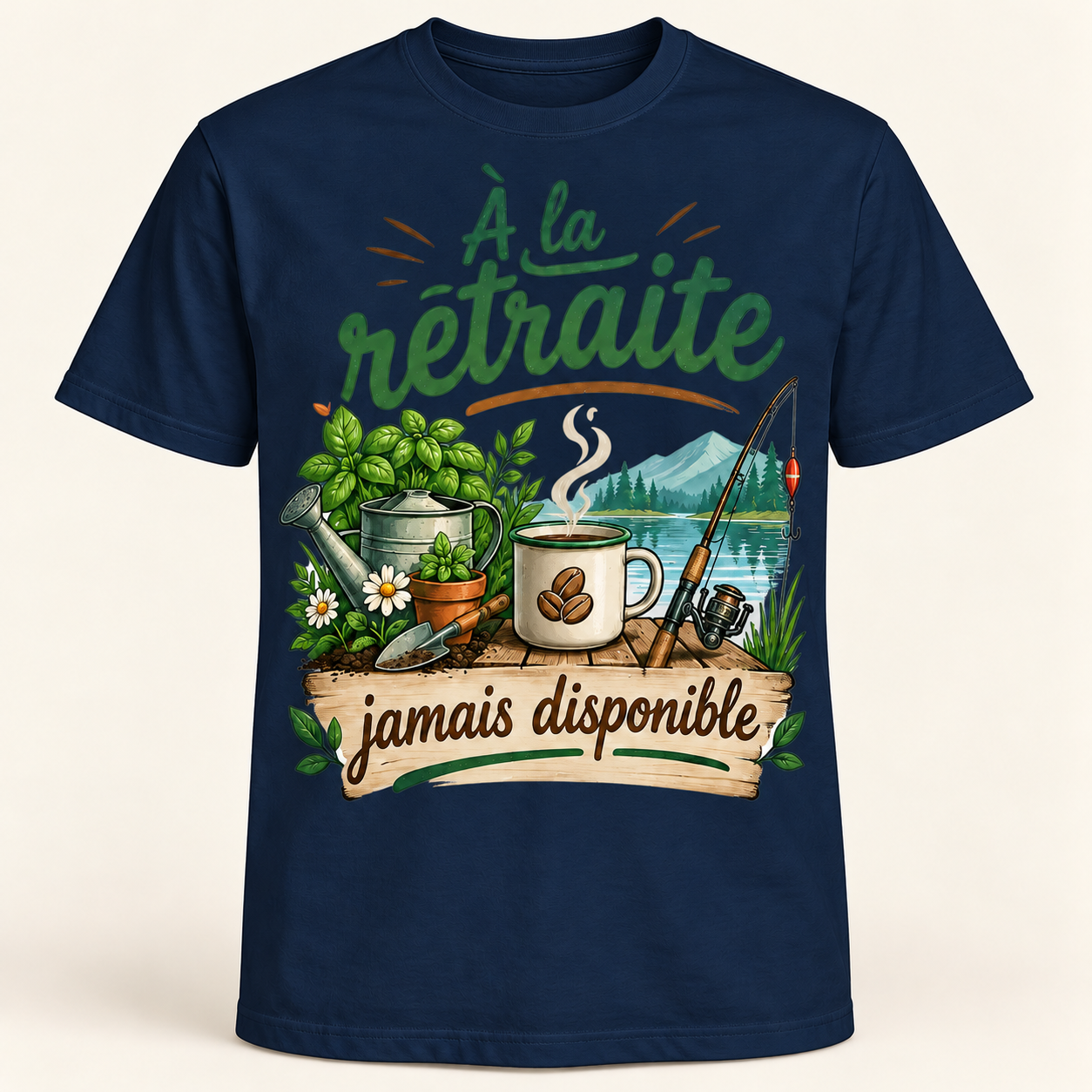 T-shirt À la retraite jamais disponible – Image 6