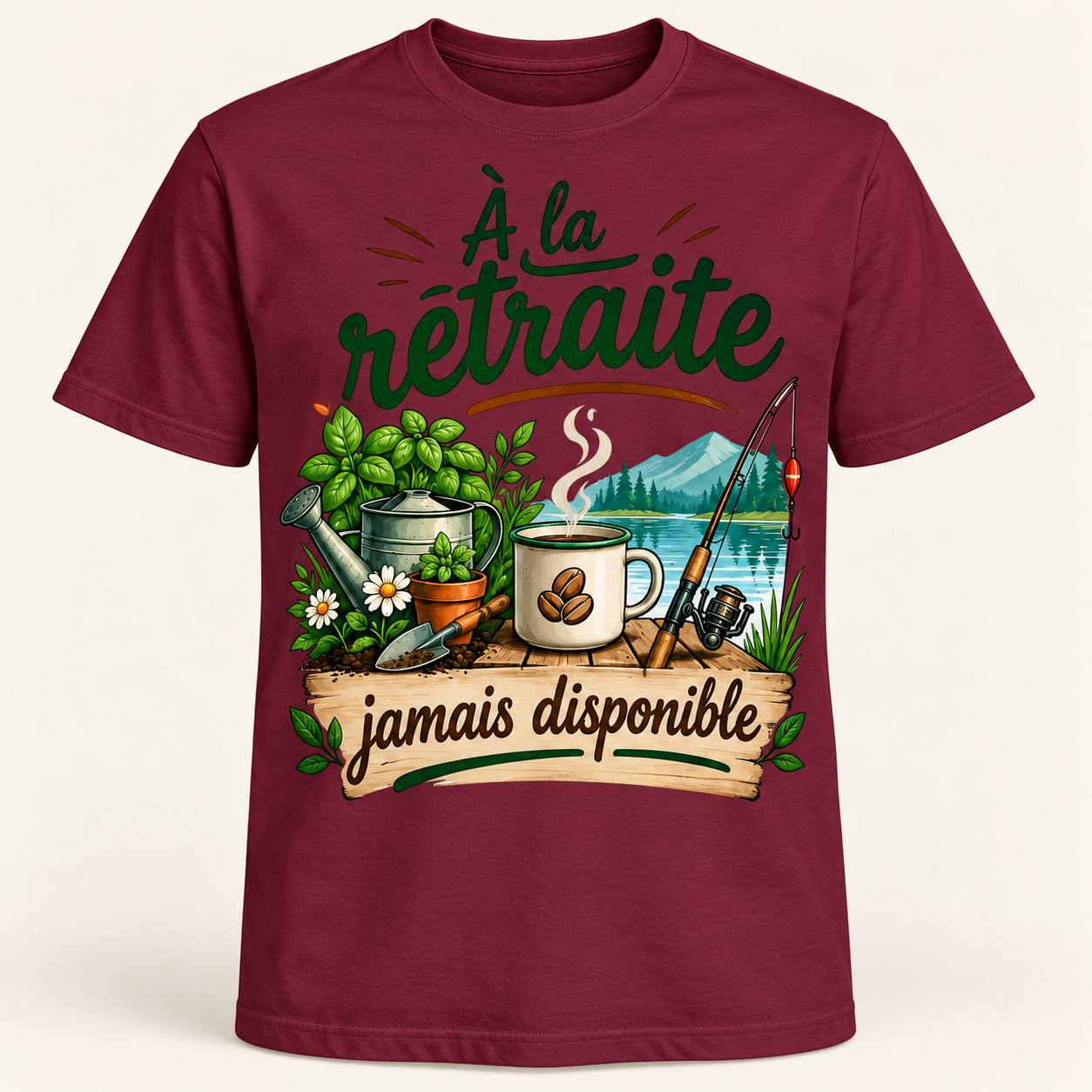 T-shirt À la retraite jamais disponible – Image 5