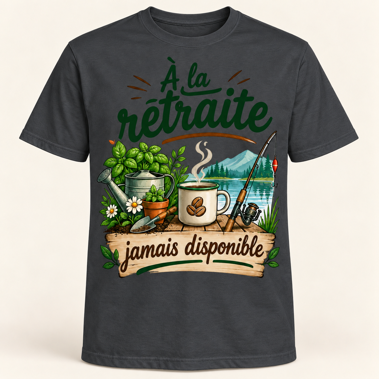 T-shirt À la retraite jamais disponible – Image 10