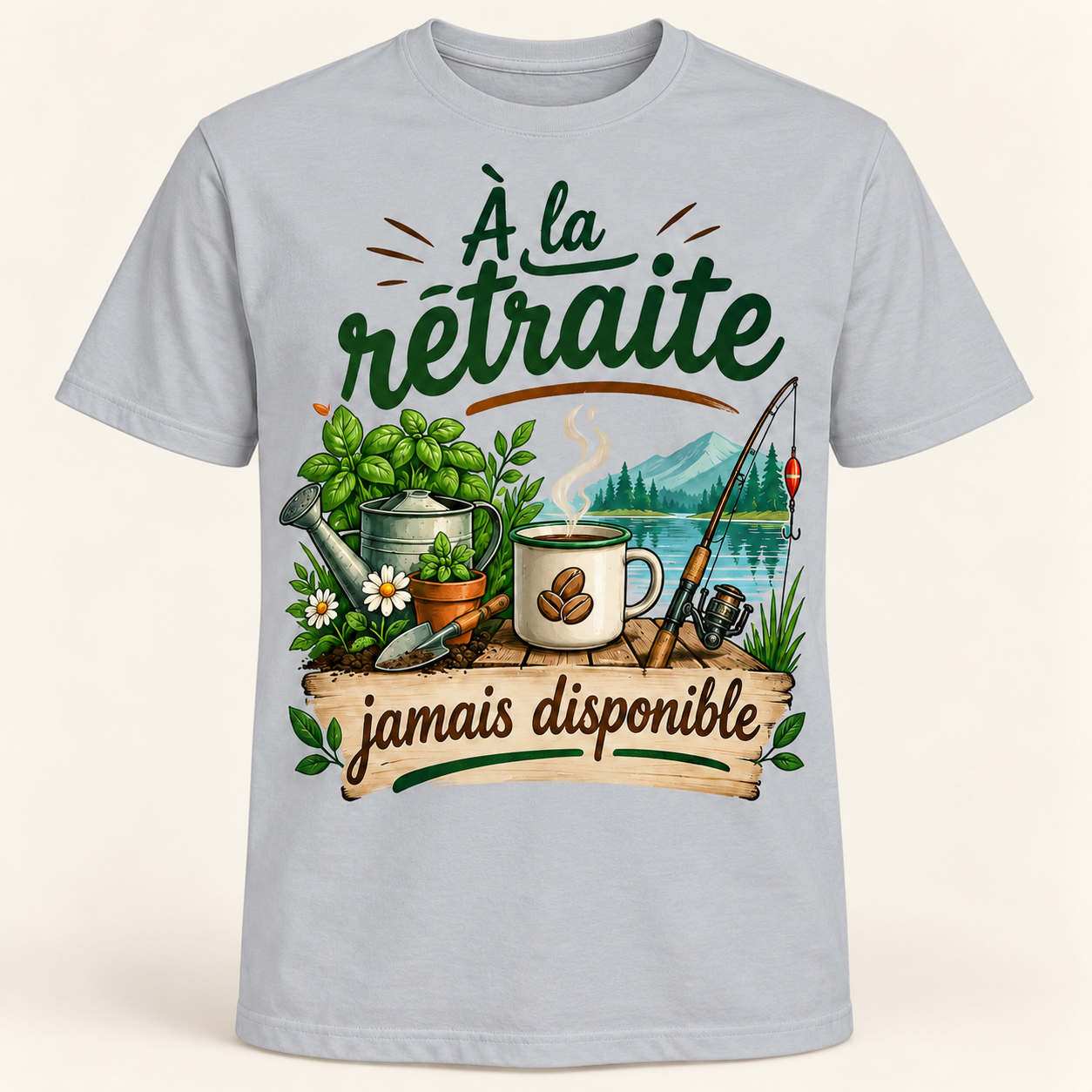 T-shirt À la retraite jamais disponible – Image 7