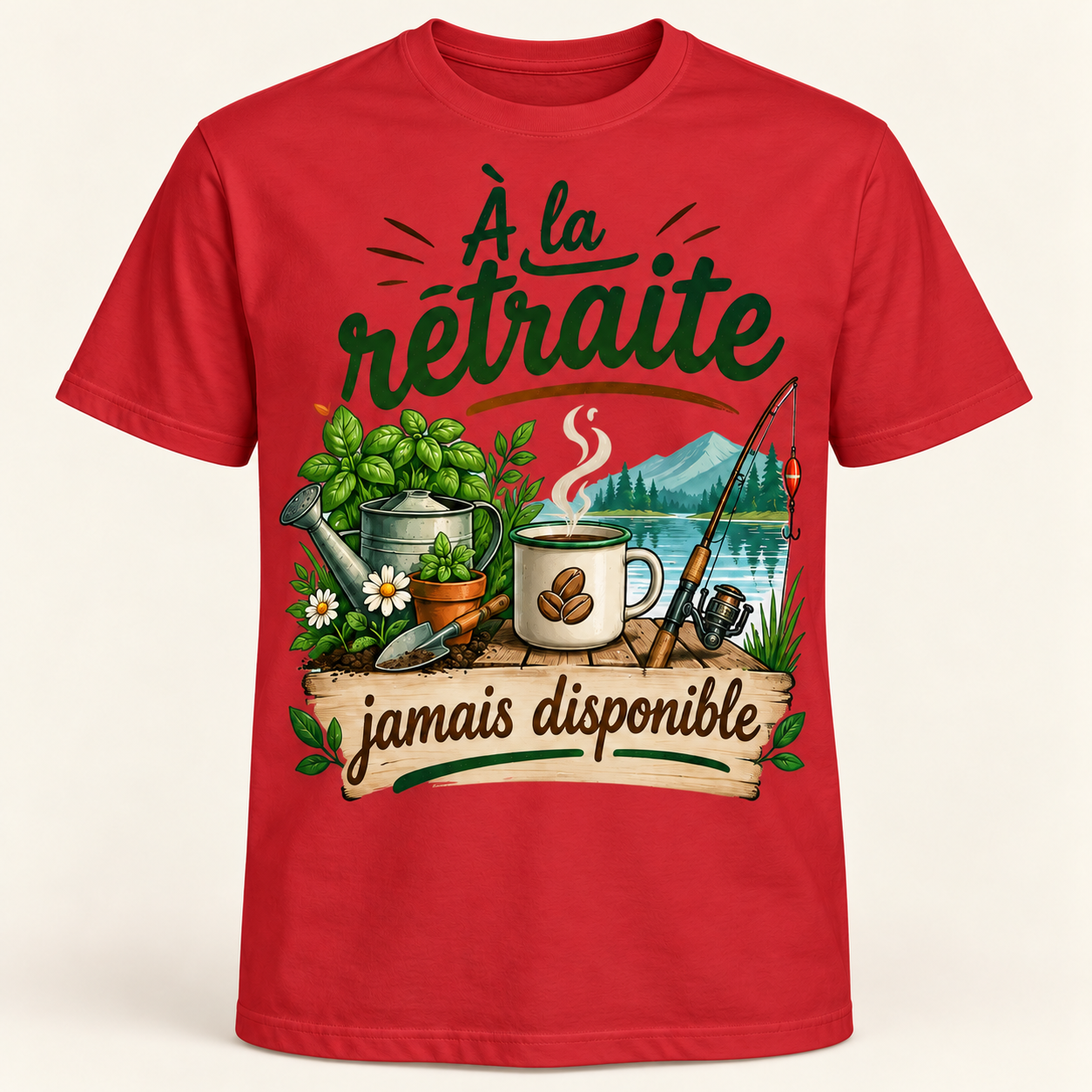 T-shirt À la retraite jamais disponible – Image 4