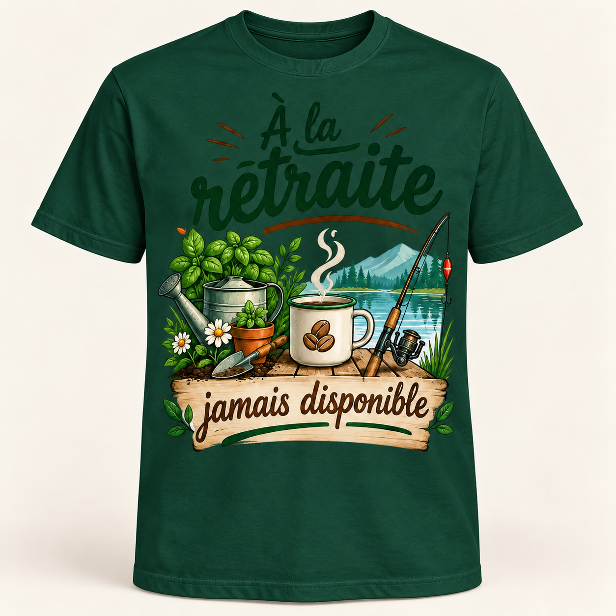 T-shirt À la retraite jamais disponible – Image 11