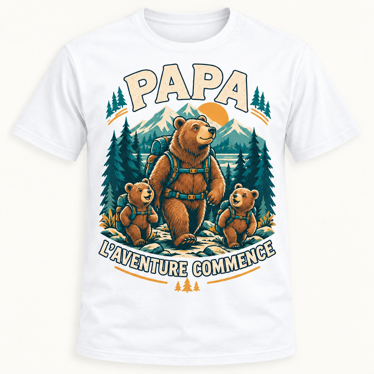 T-shirt Papa l’aventure commence – Image 2