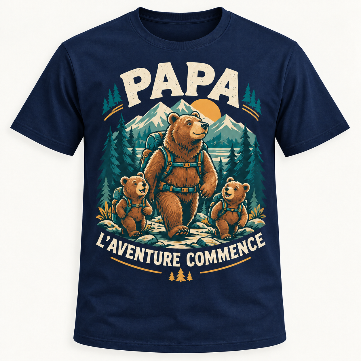 T-shirt Papa l’aventure commence – Image 5