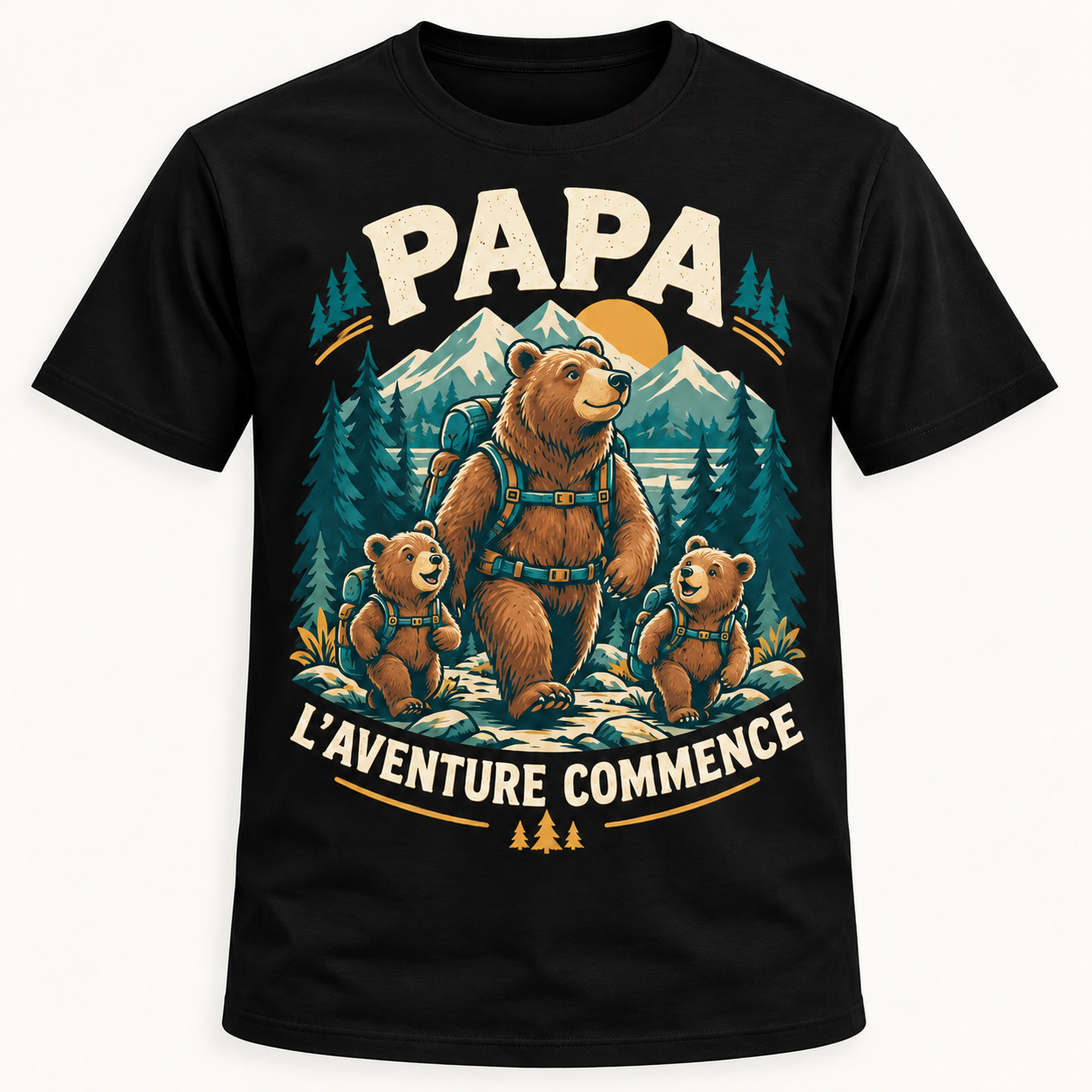 T-shirt Papa l’aventure commence – Image 3