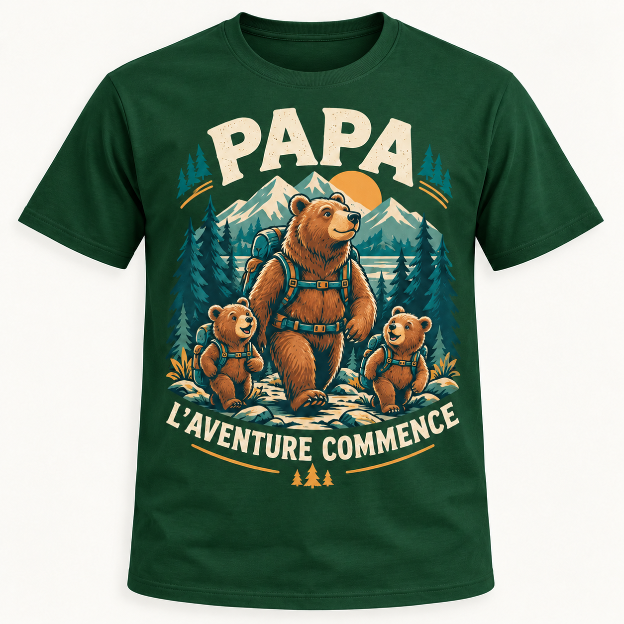 T-shirt Papa l’aventure commence – Image 4