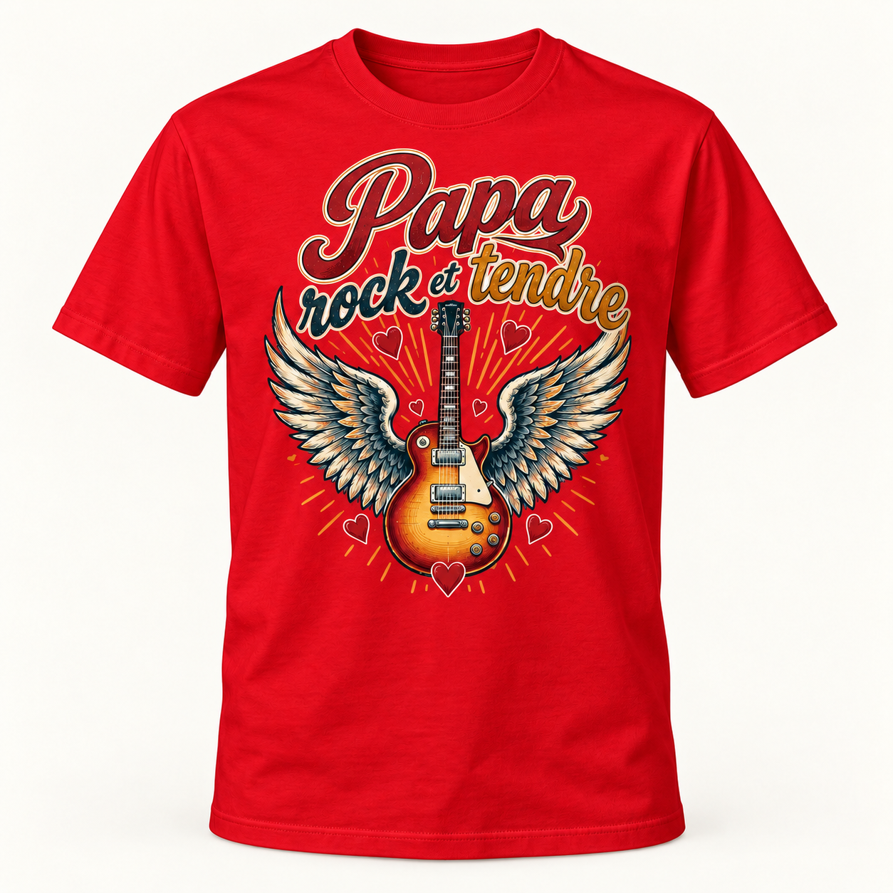 T-shirt Papa rock et tendre – Image 3