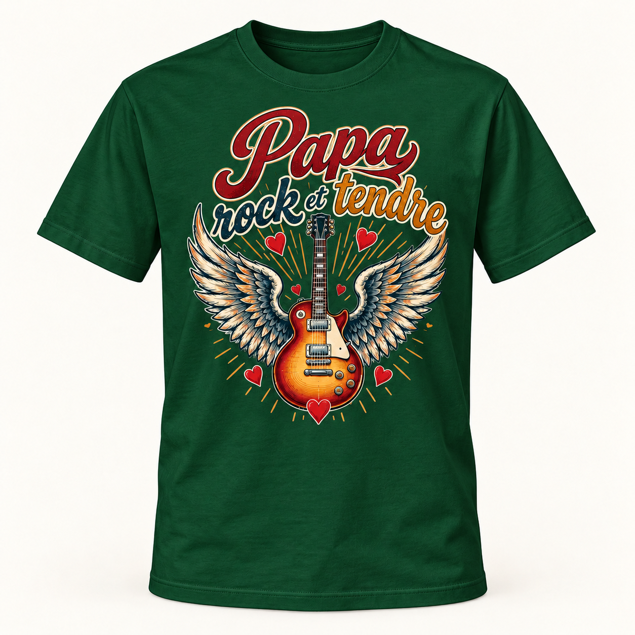 T-shirt Papa rock et tendre – Image 4
