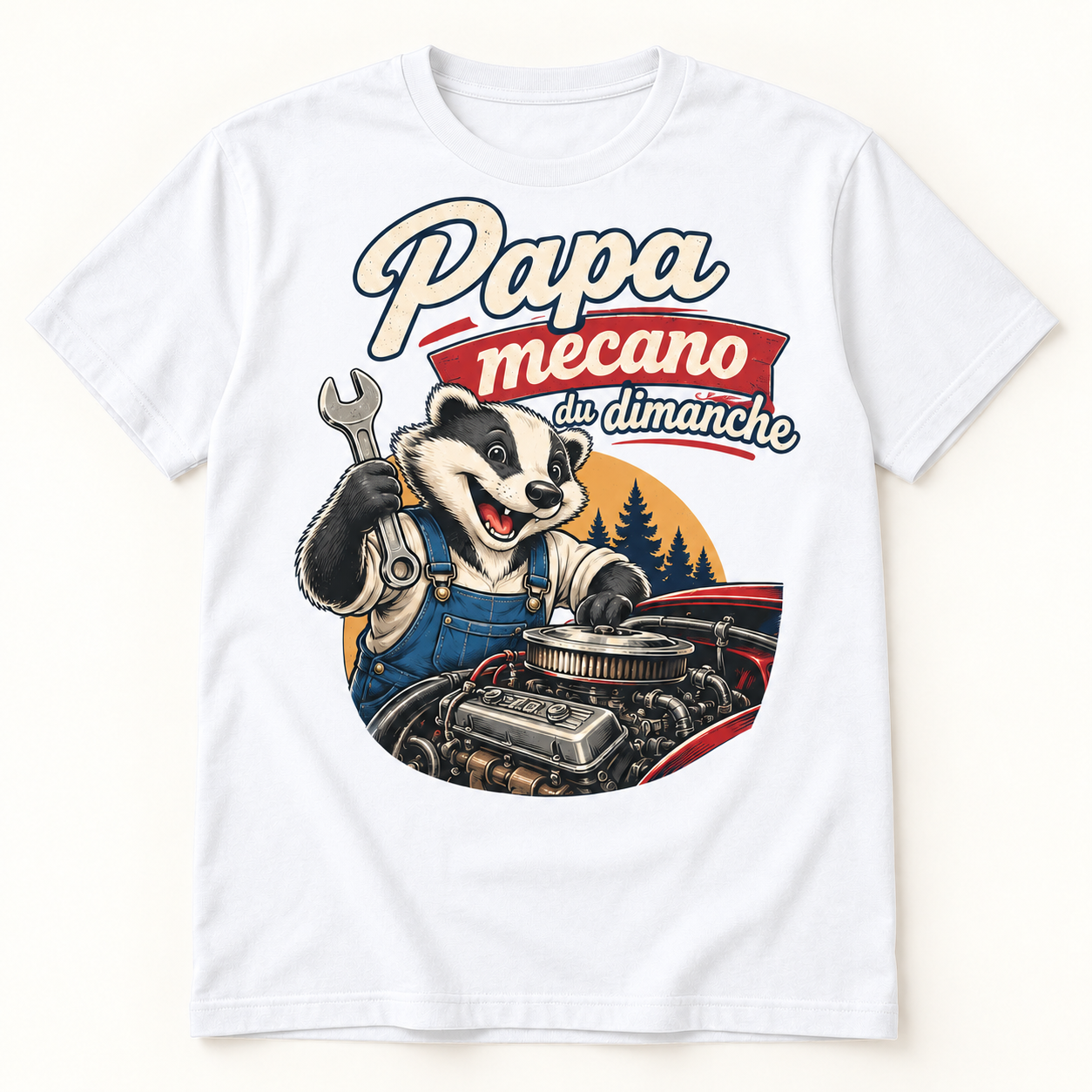 T-shirt Papa mécano du dimanche – Image 2