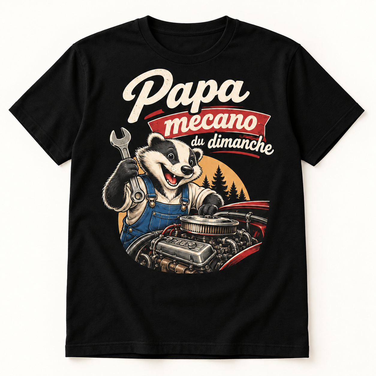 T-shirt Papa mécano du dimanche – Image 3