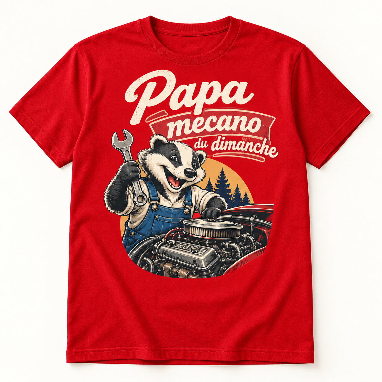 T-shirt Papa mécano du dimanche – Image 4