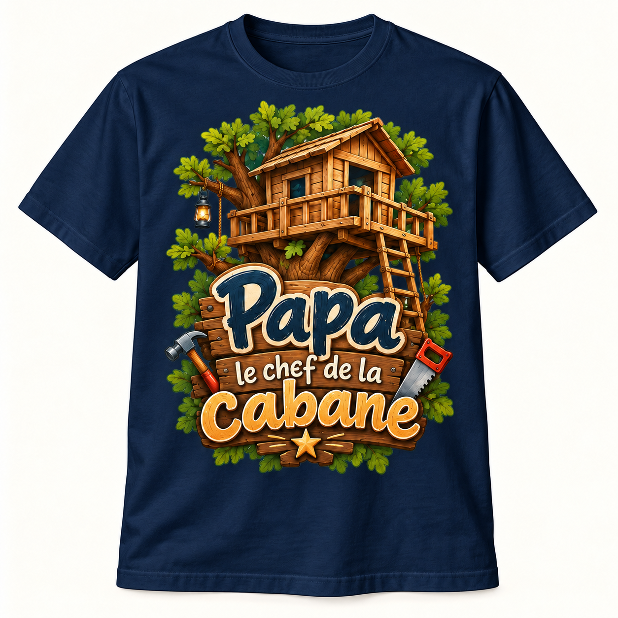 T-shirt Papa le chef de la cabane – Image 5