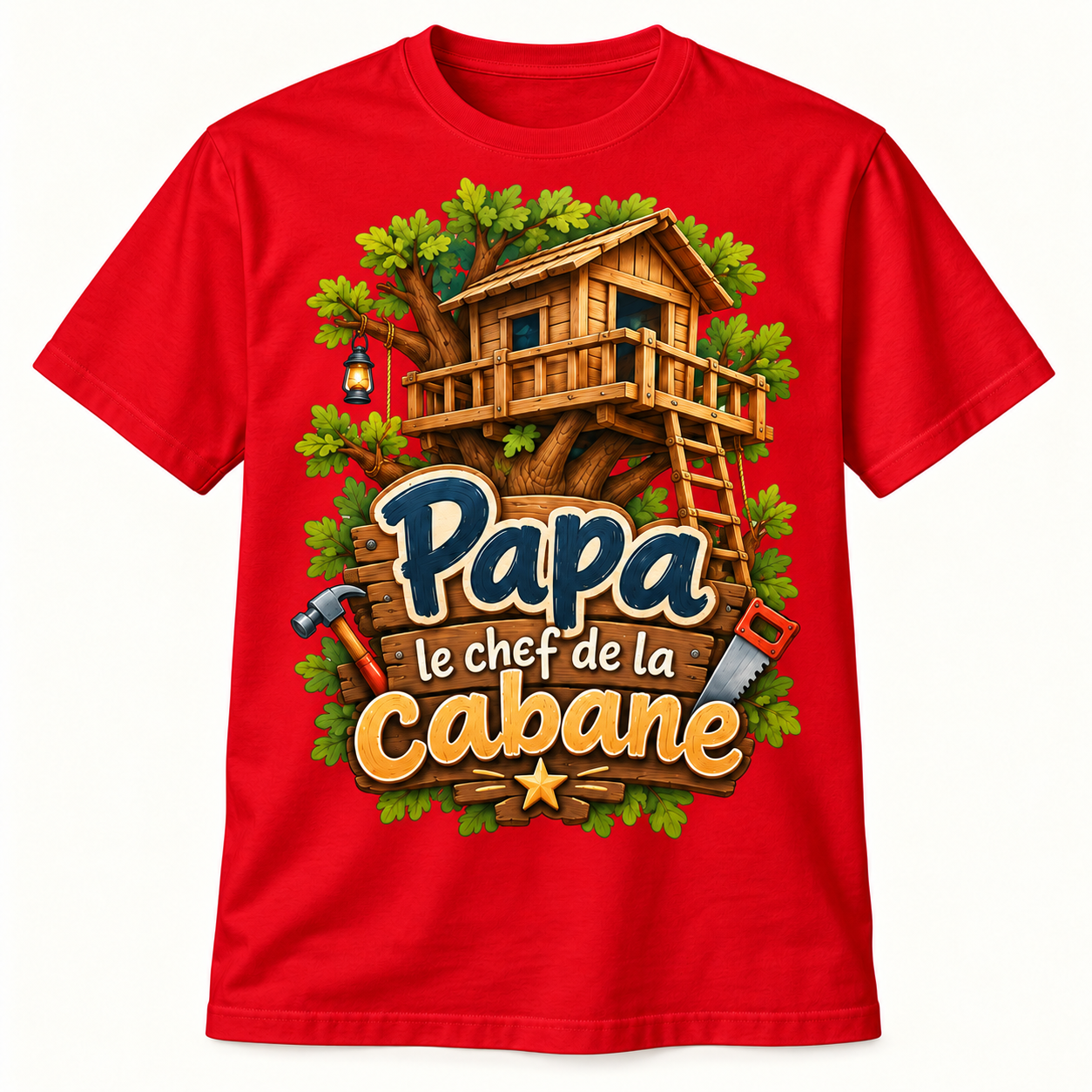 T-shirt Papa le chef de la cabane – Image 3