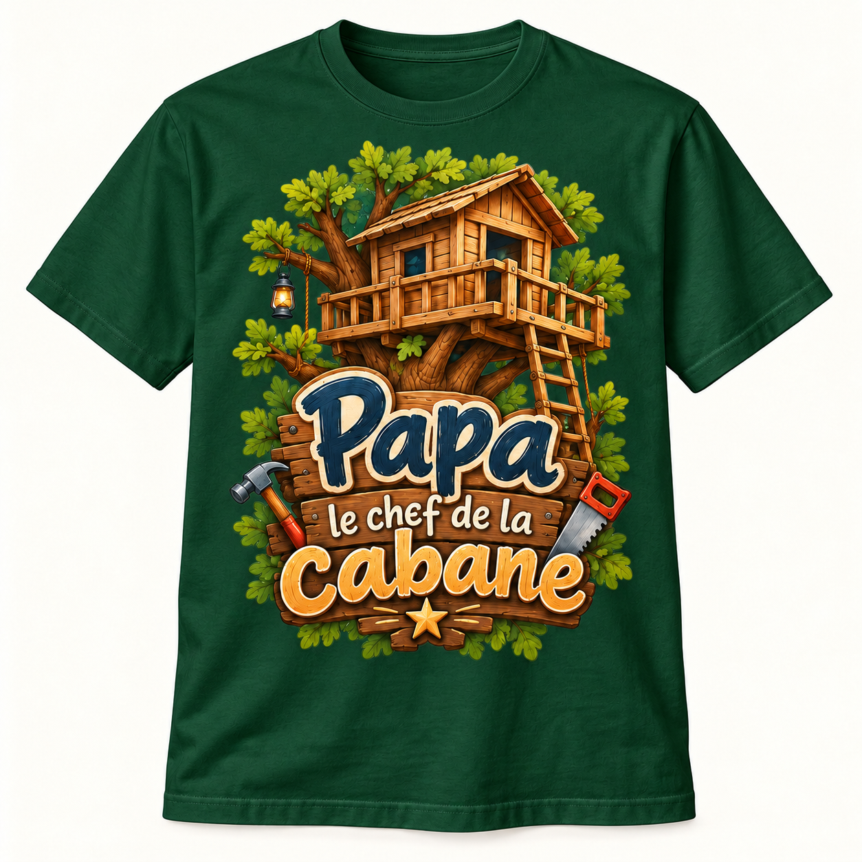 T-shirt Papa le chef de la cabane – Image 4