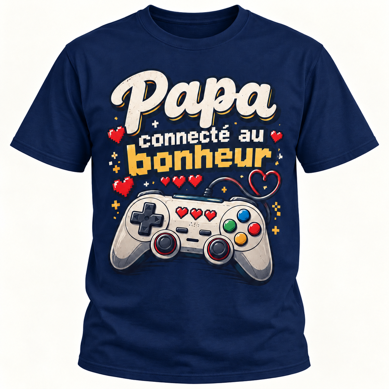 T-shirt Papa connecté au bonheur – Image 5