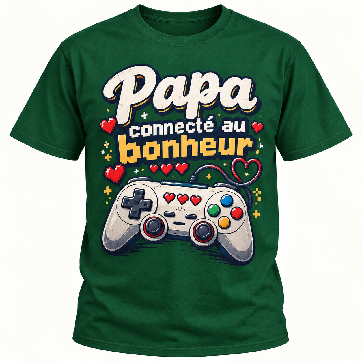 T-shirt Papa connecté au bonheur – Image 4