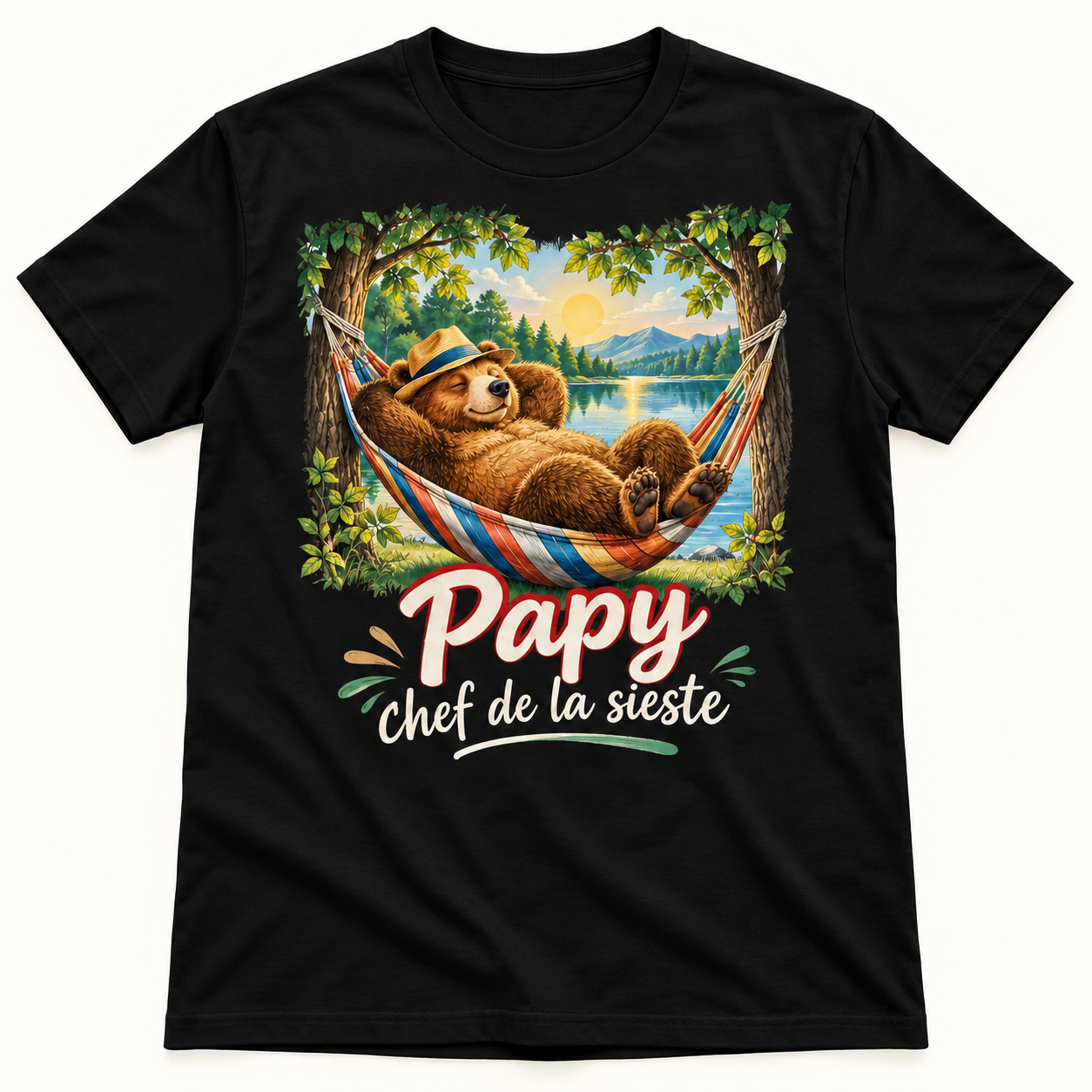 T-shirt Papy chef de la sieste – Image 3