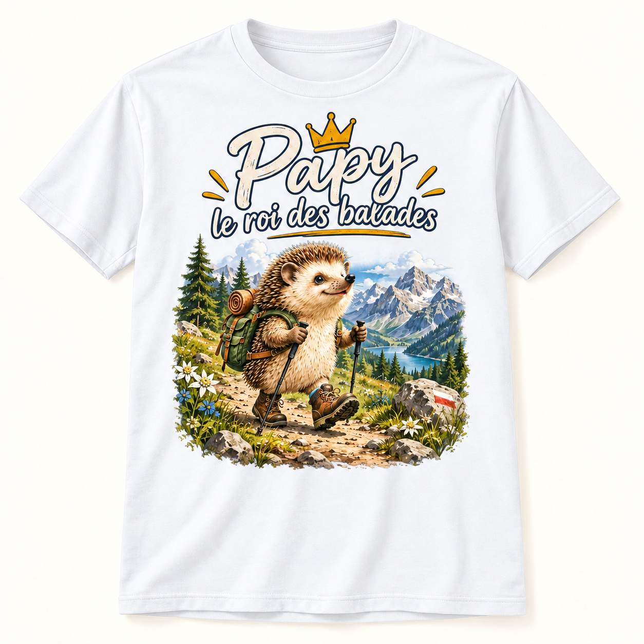 T-shirt Papy le roi des balades – Image 2
