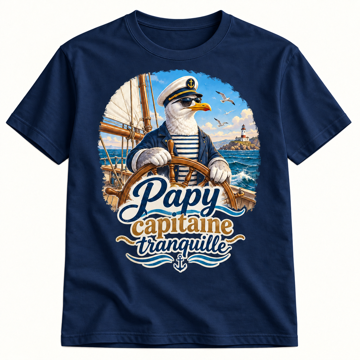 T-shirt Papy capitaine tranquille – Image 5