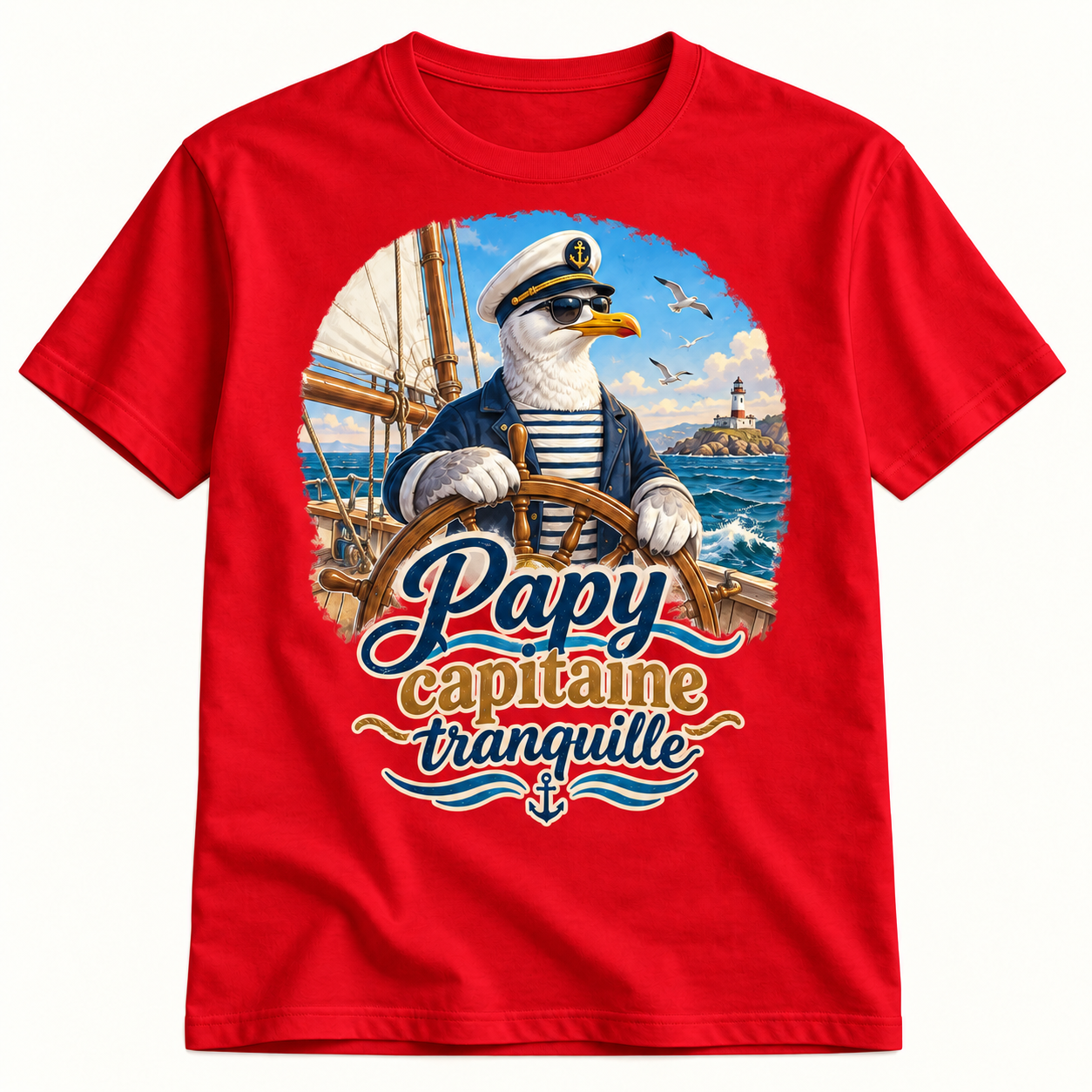 T-shirt Papy capitaine tranquille – Image 3