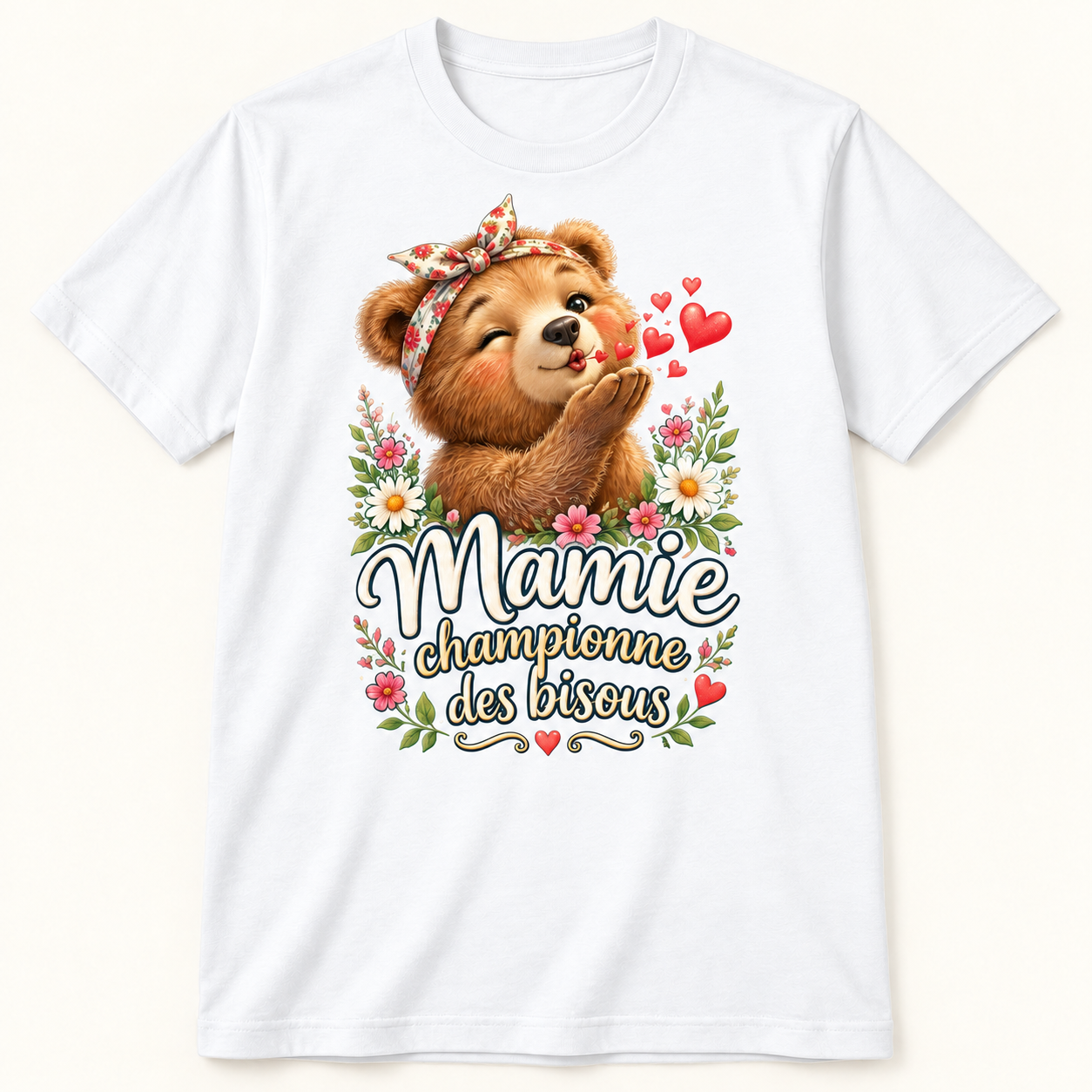 T-shirt Mamie championne des bisous – Image 2