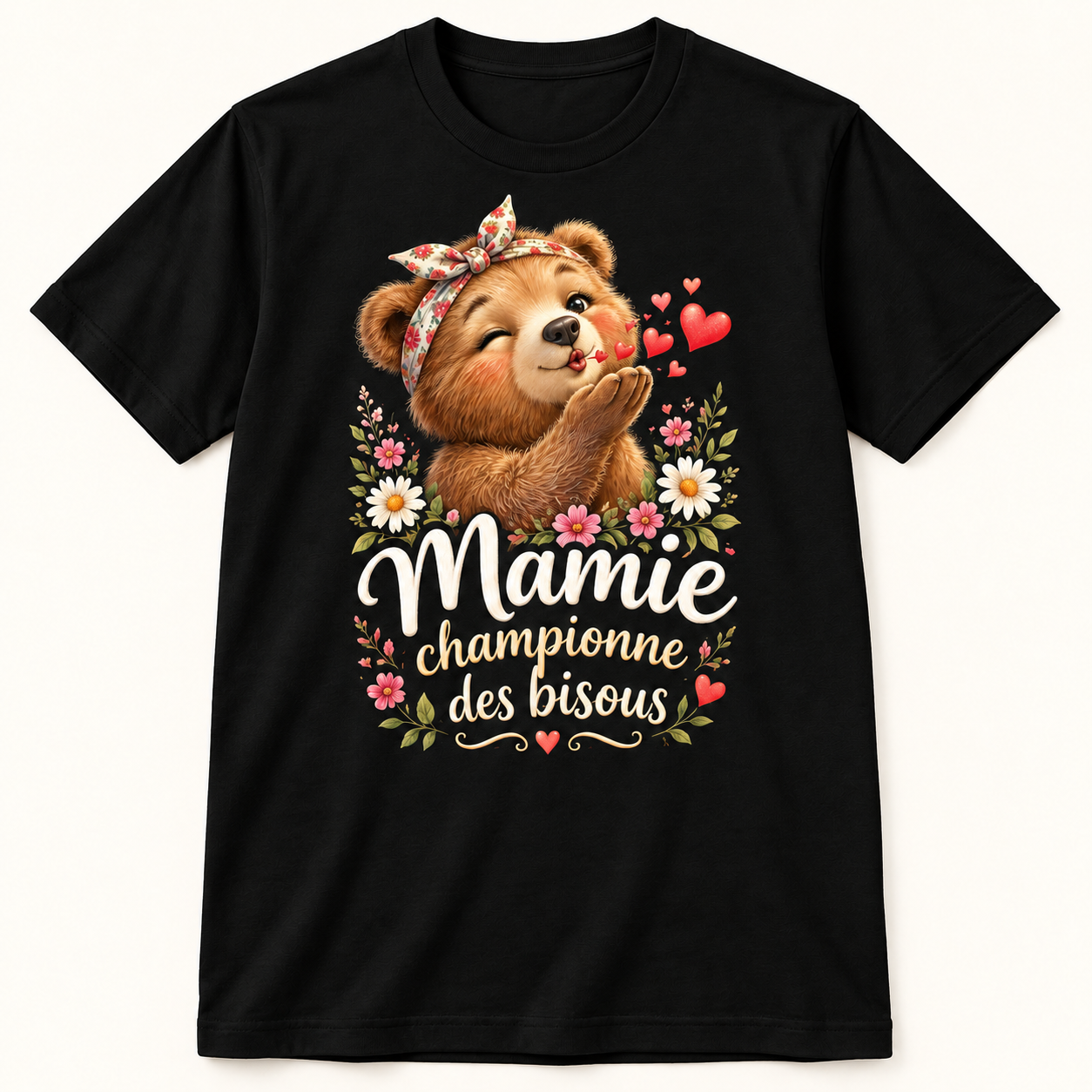 T-shirt Mamie championne des bisous – Image 3