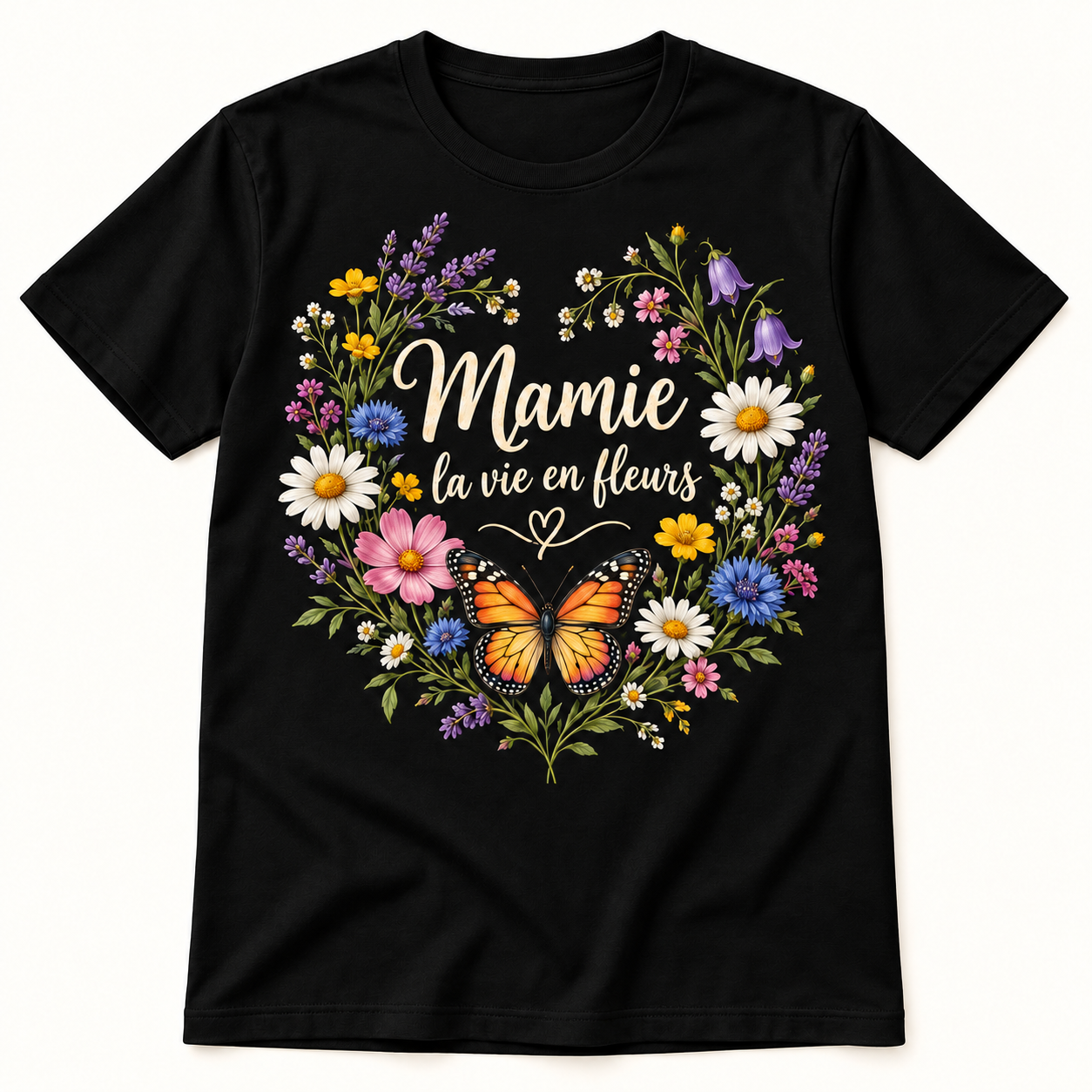 T-shirt Mamie la vie en fleurs – Image 3