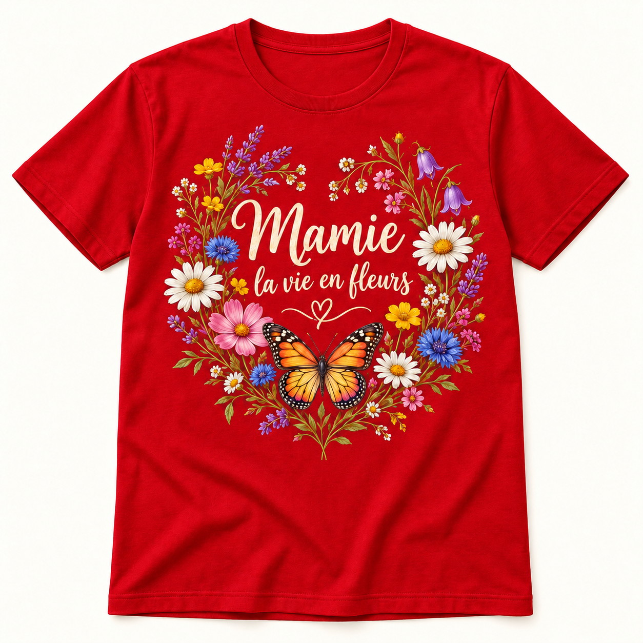 T-shirt Mamie la vie en fleurs – Image 4