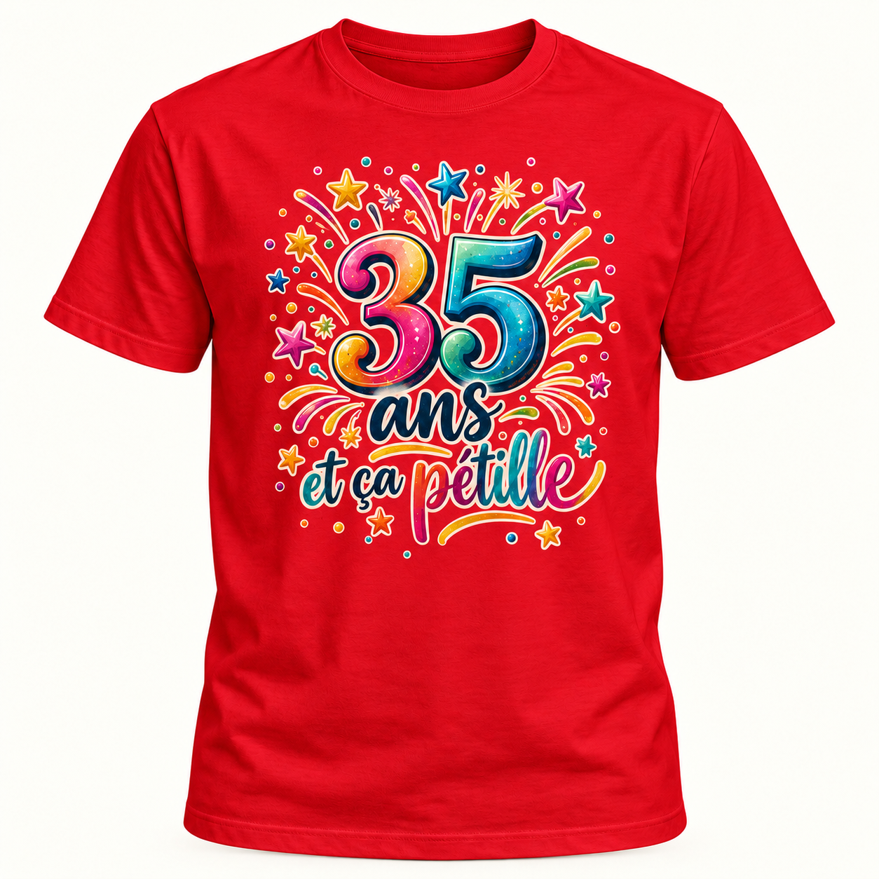 T-shirt 35 ans et ça pétille – Image 3
