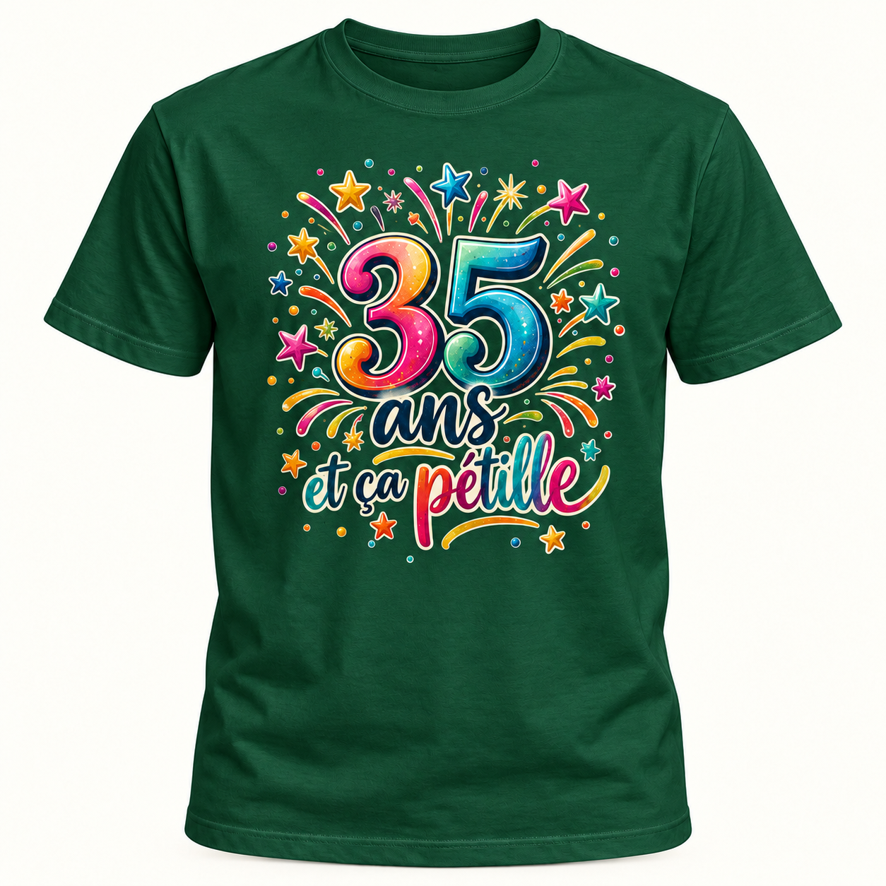 T-shirt 35 ans et ça pétille – Image 4