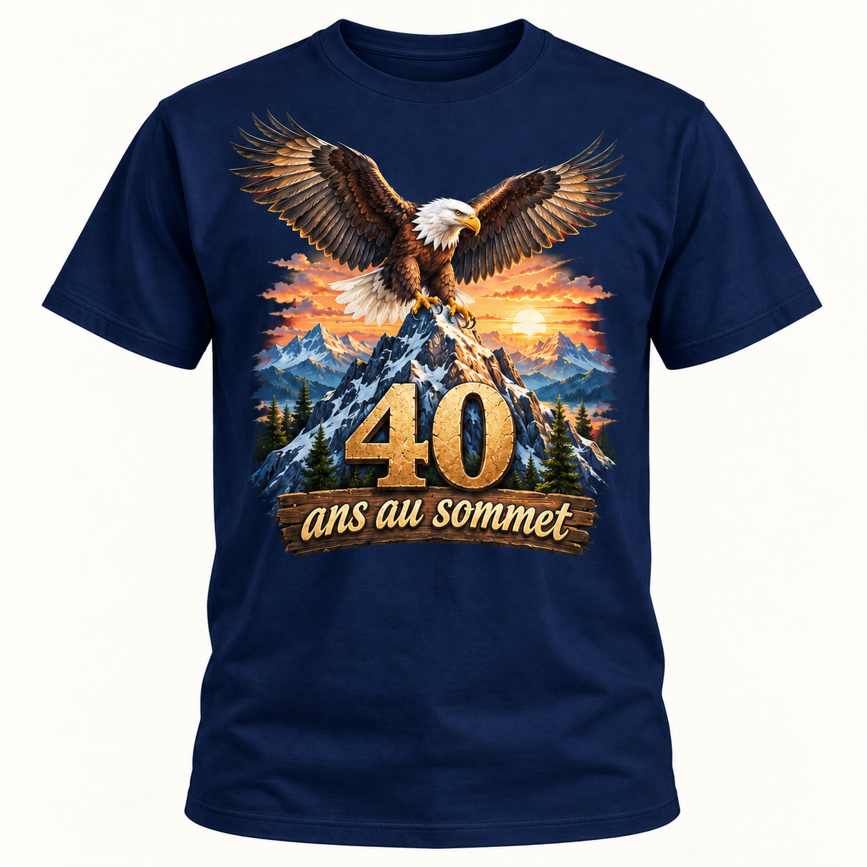 T-shirt 40 ans au sommet – Image 5