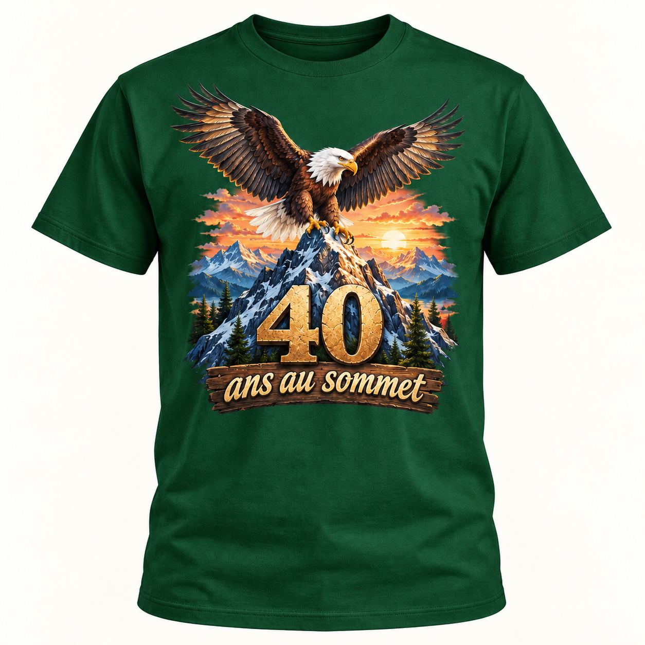 T-shirt 40 ans au sommet – Image 4