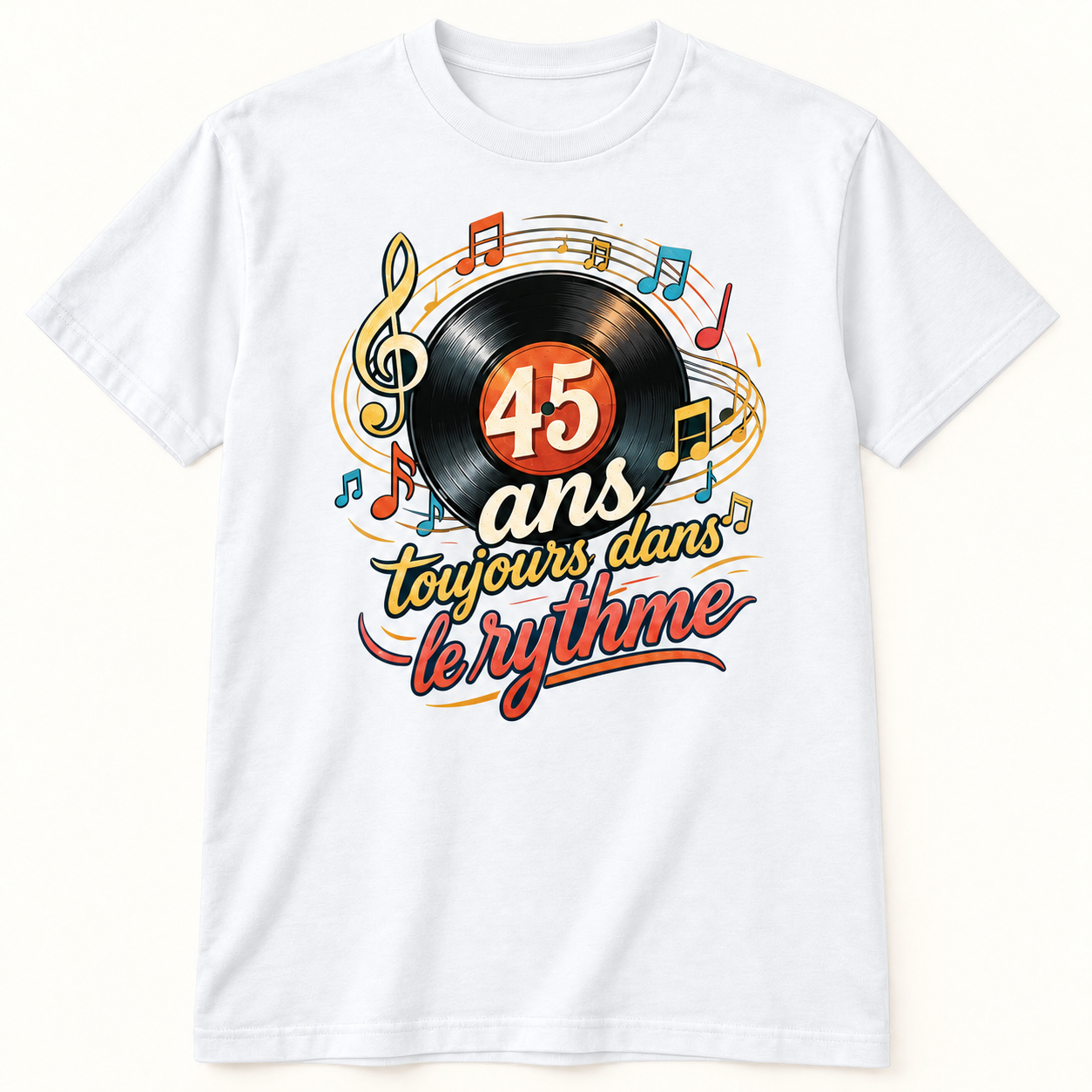 T-shirt 45 ans toujours dans le rythme – Image 2