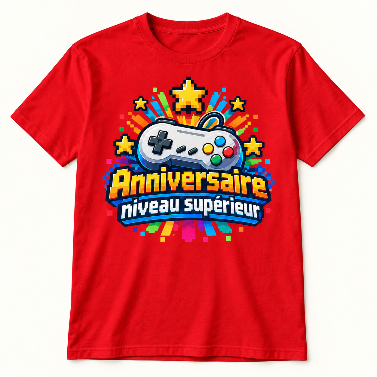 T-shirt Anniversaire niveau supérieur – Image 3