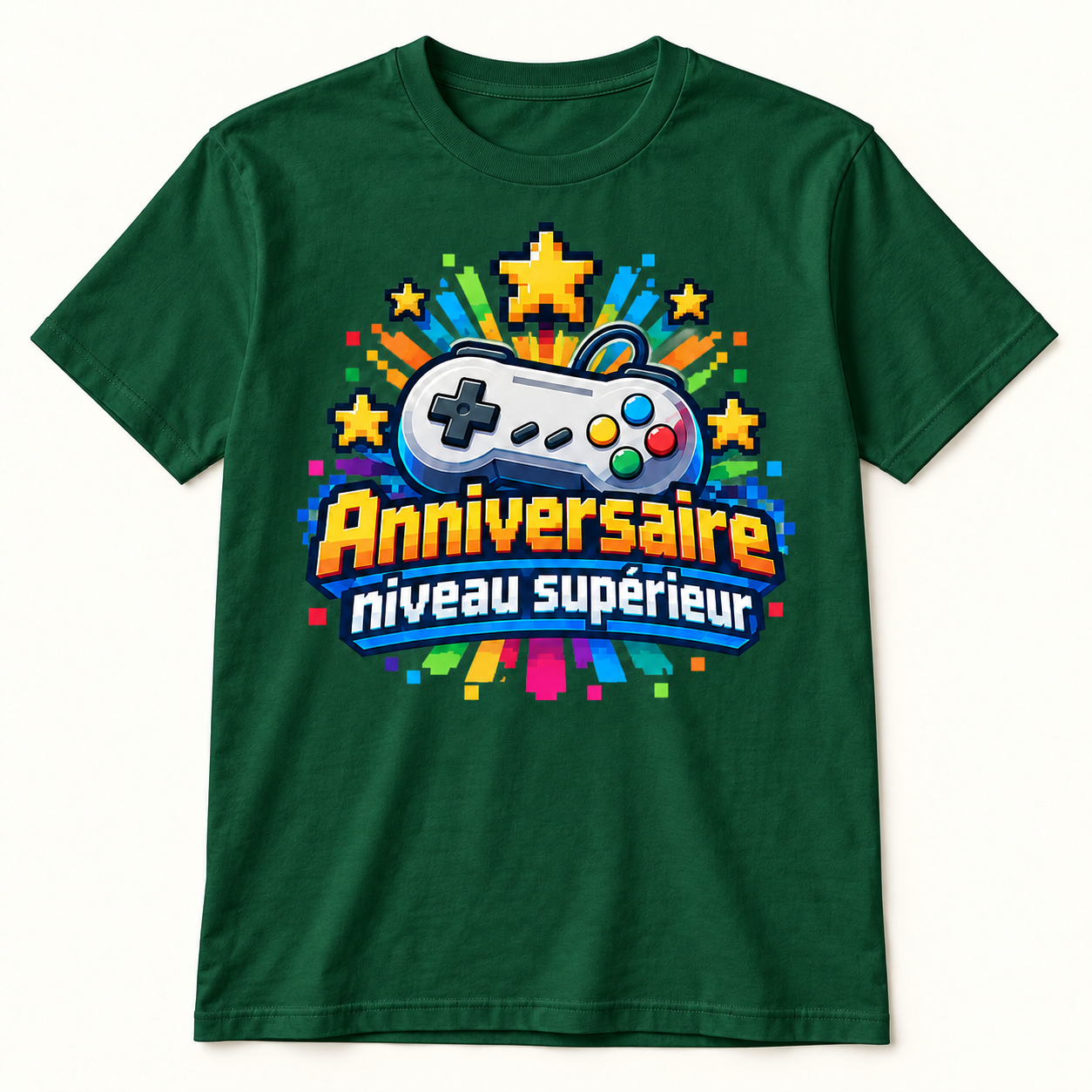 T-shirt Anniversaire niveau supérieur – Image 4