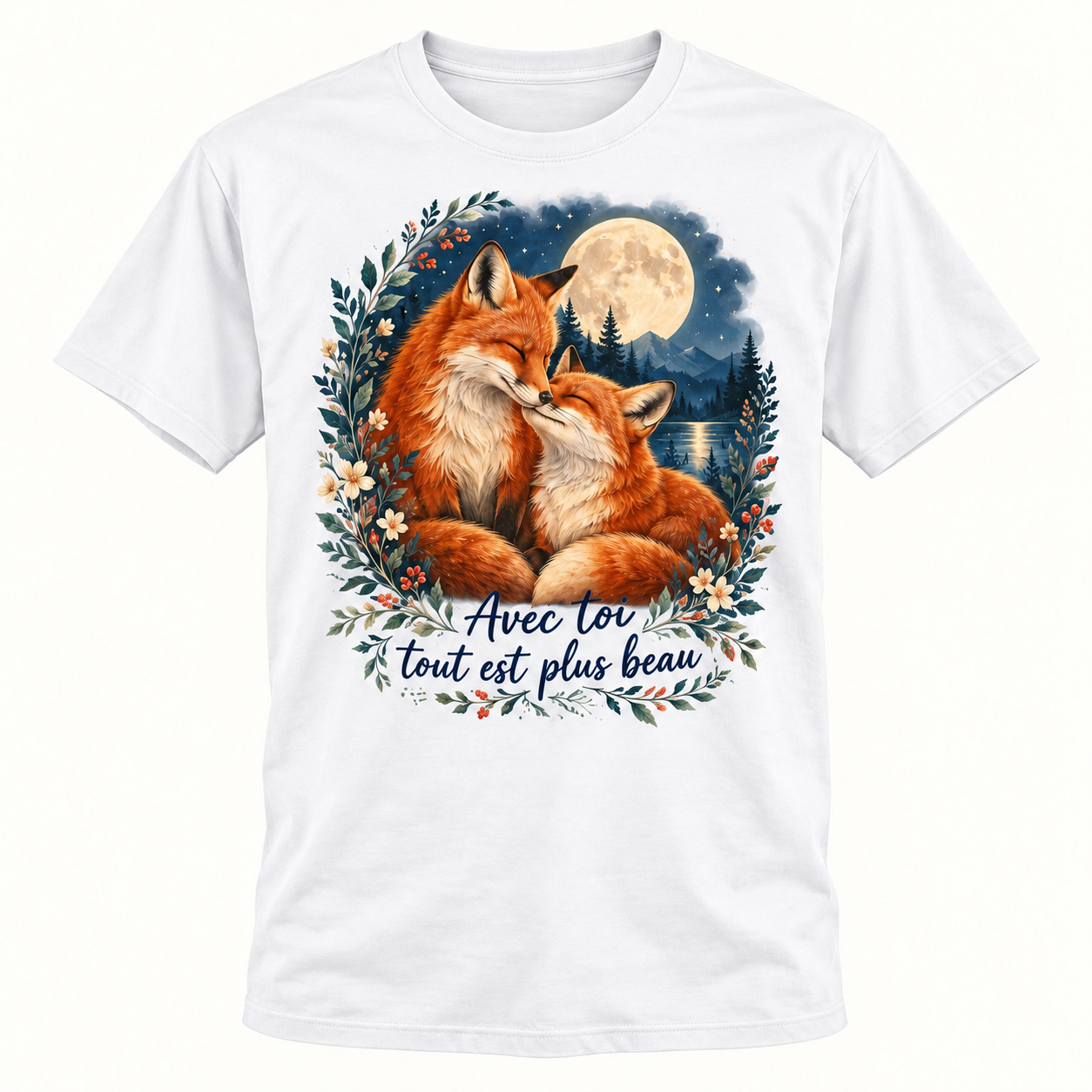 T-shirt Avec toi tout est plus beau – Image 2