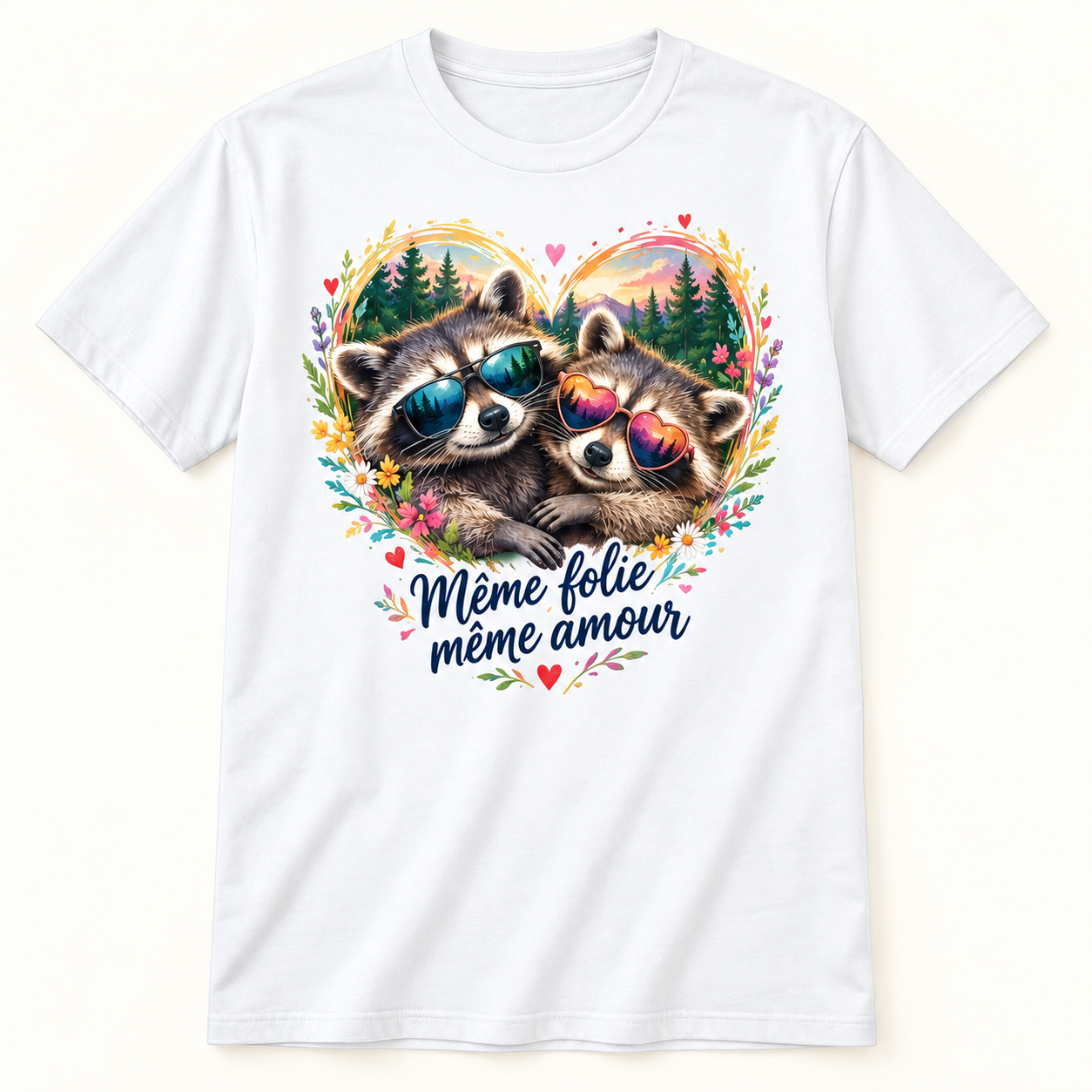 T-shirt Même folie même amour – Image 2