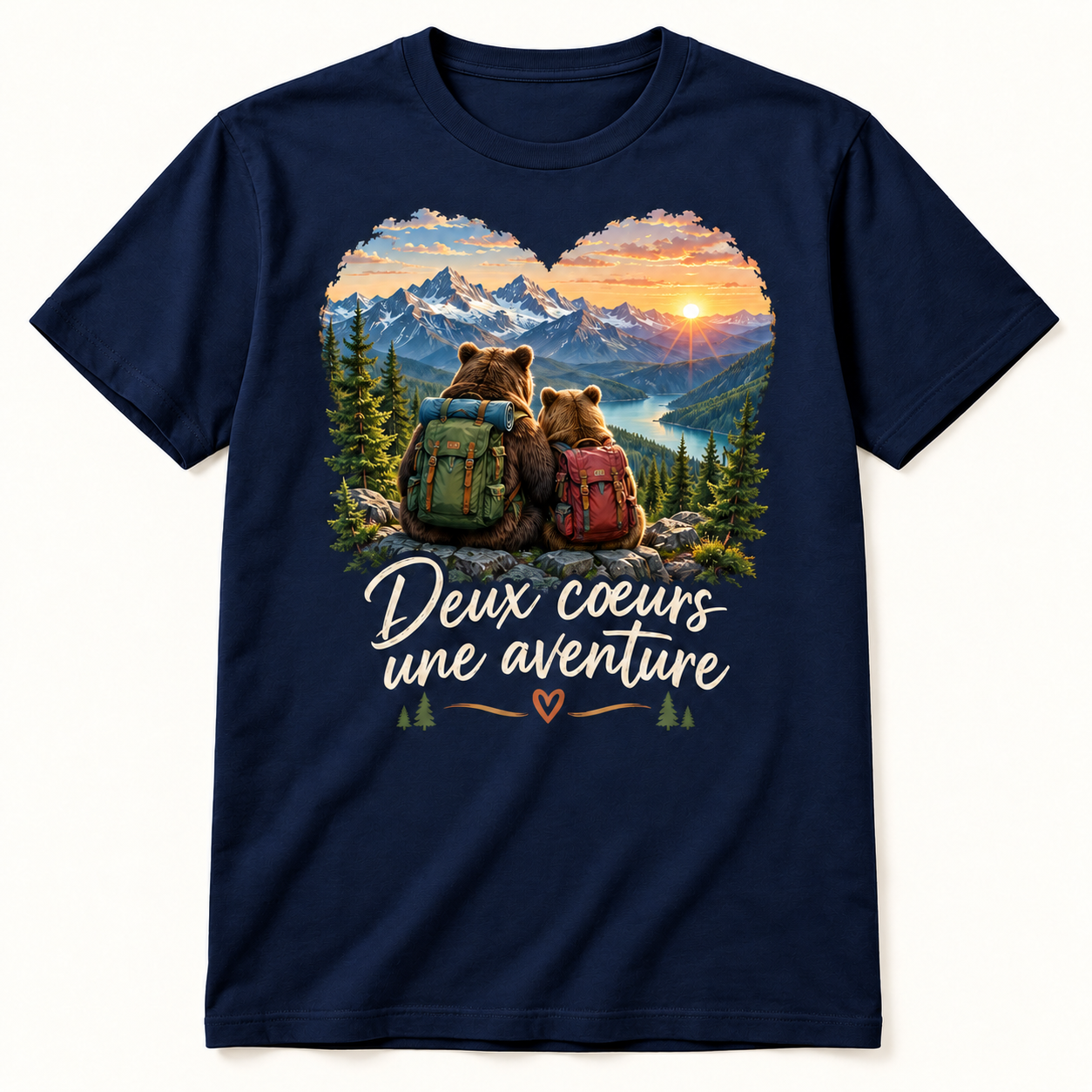 T-shirt Deux cœurs une aventure – Image 5