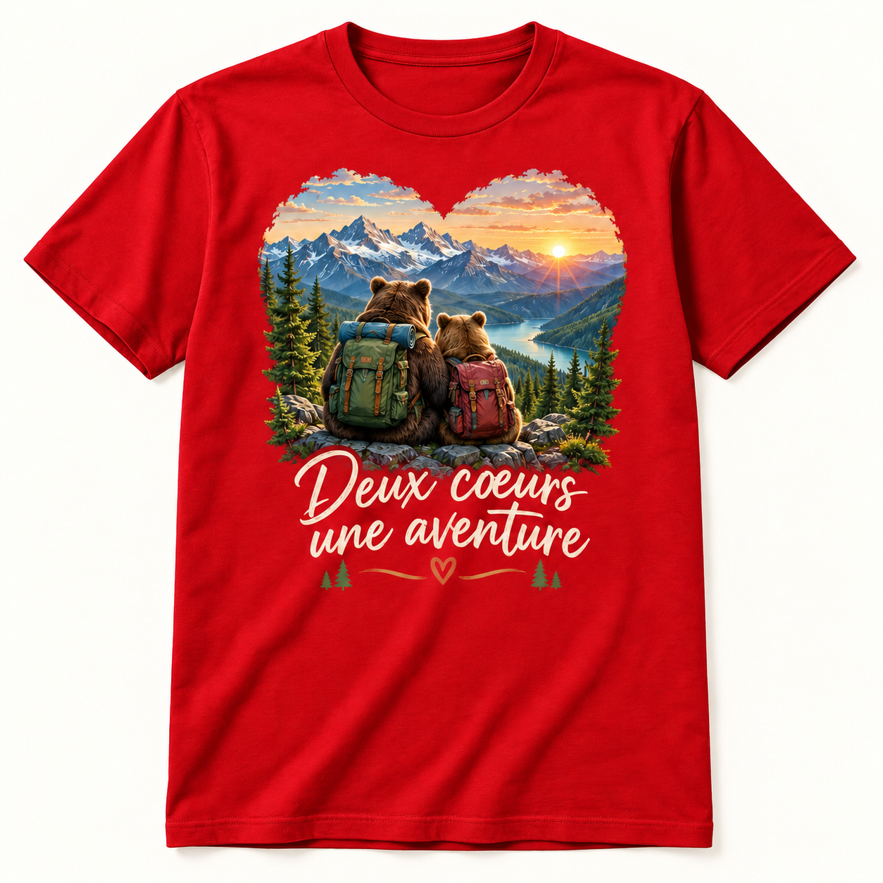 T-shirt Deux cœurs une aventure – Image 3