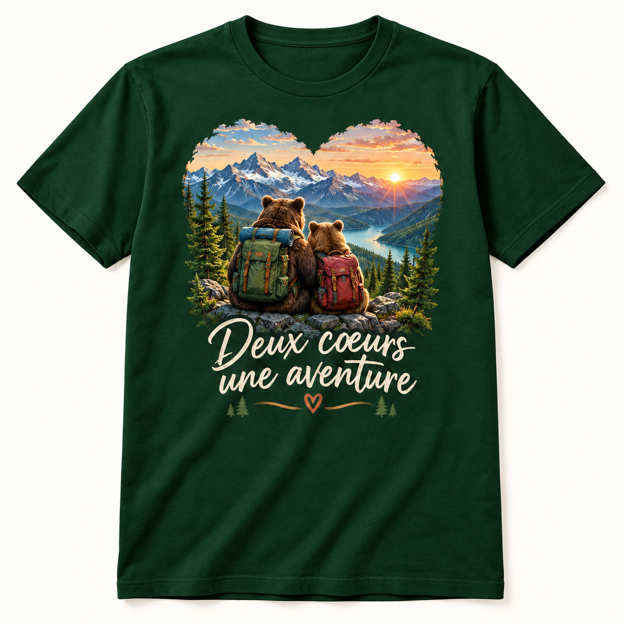 T-shirt Deux cœurs une aventure – Image 4