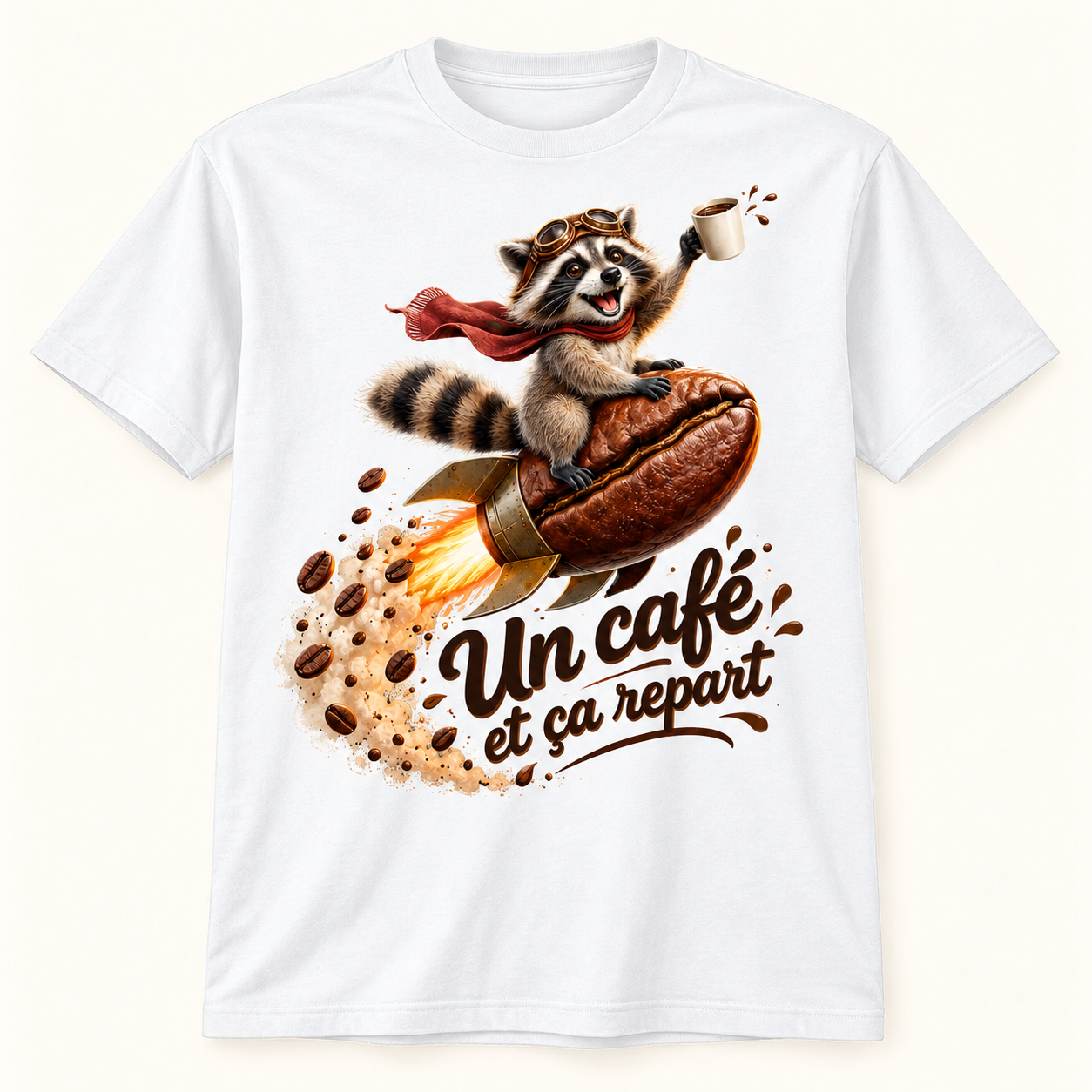 T-shirt Un café et ça repart – Image 2
