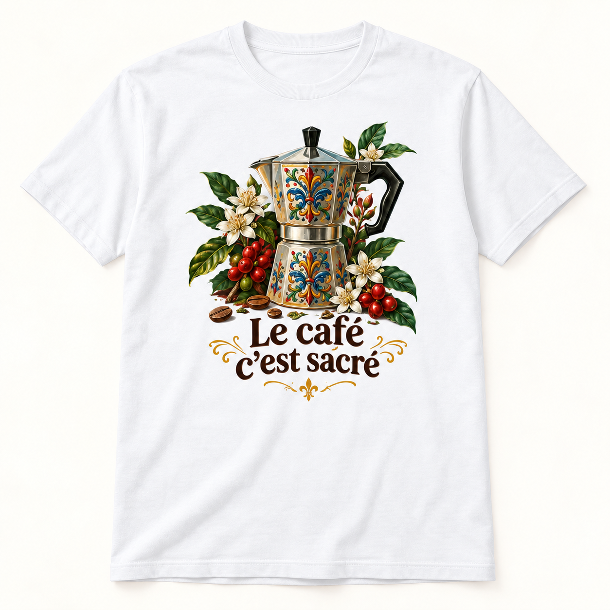 T-shirt Le café c’est sacré – Image 2