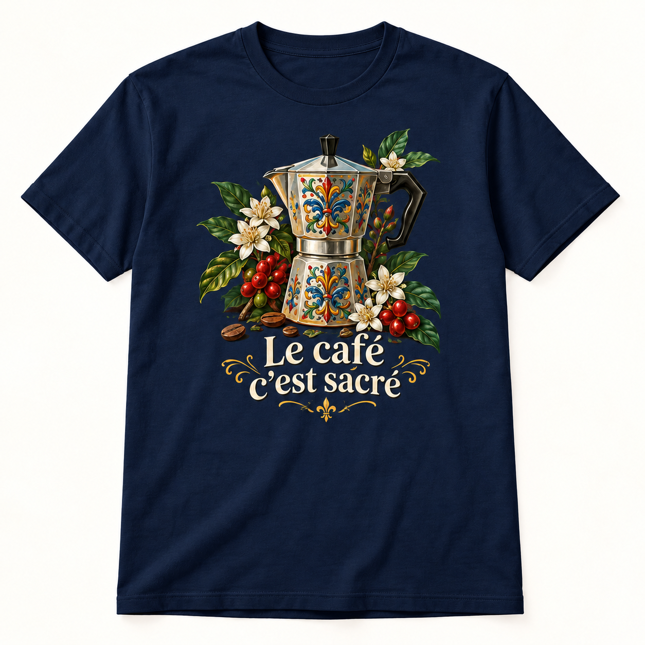 T-shirt Le café c’est sacré – Image 5