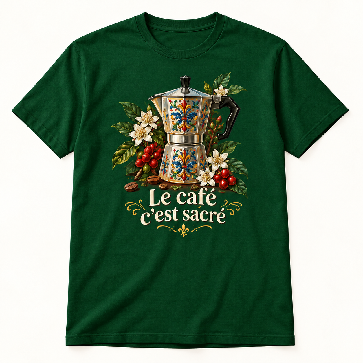 T-shirt Le café c’est sacré – Image 4