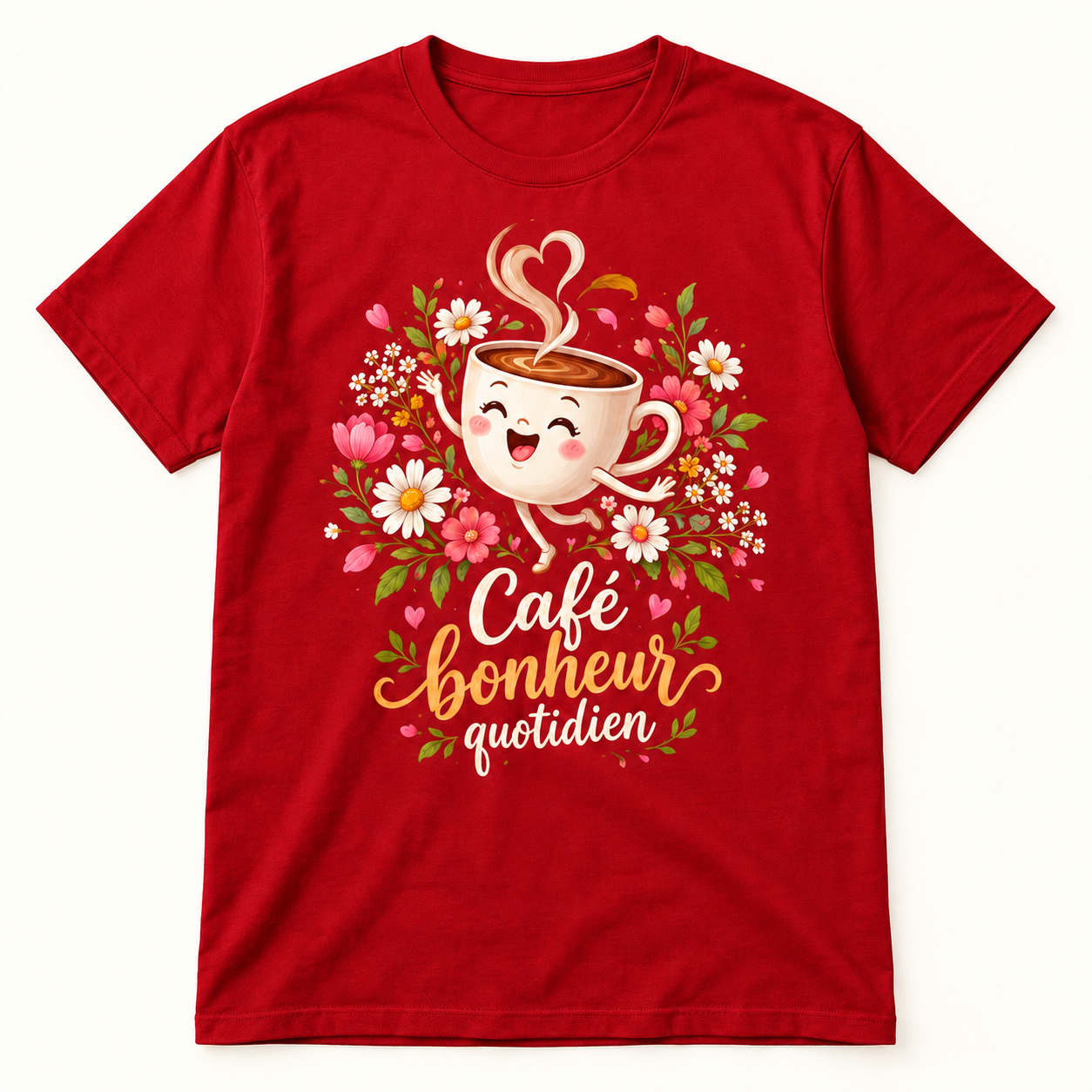 T-shirt Café bonheur quotidien – Image 3
