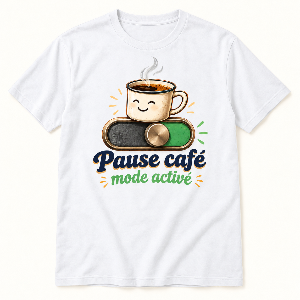 T-shirt Pause café mode activé – Image 2