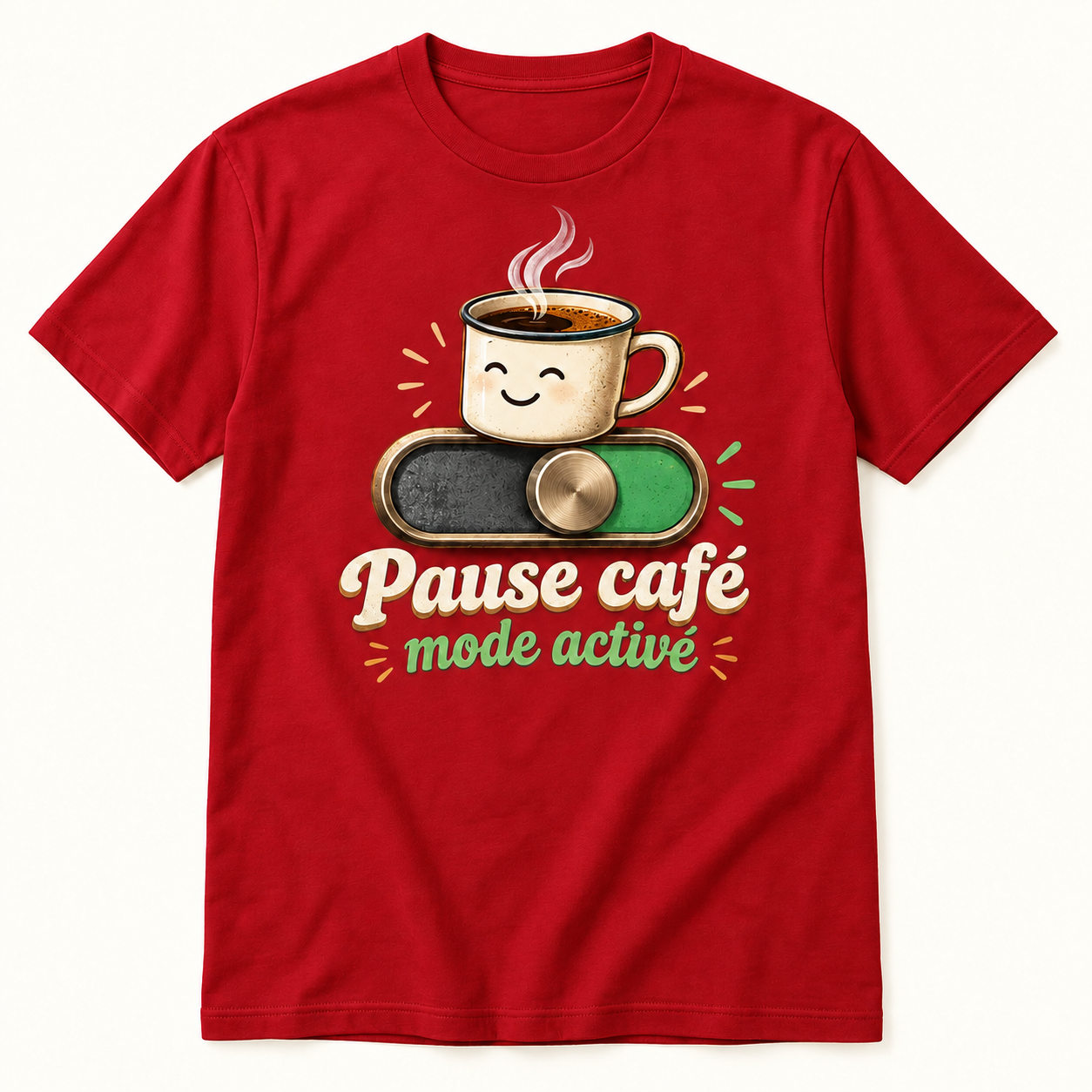 T-shirt Pause café mode activé – Image 4