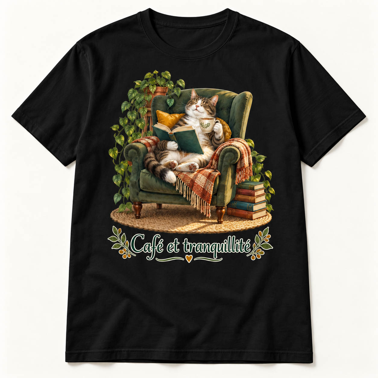 T-shirt Café et tranquillité – Image 2