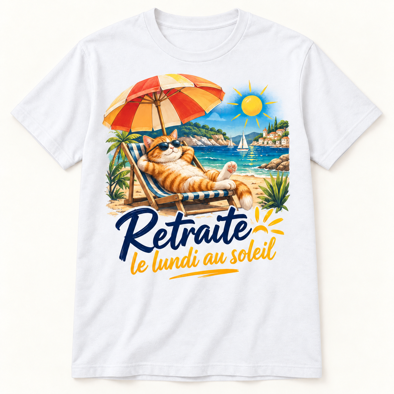 T-shirt Retraite le lundi au soleil – Image 2